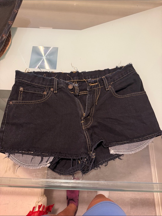 Urban Outfitters Pants - Urban Outfitters Black Frayed Denim Cutoff Shorts